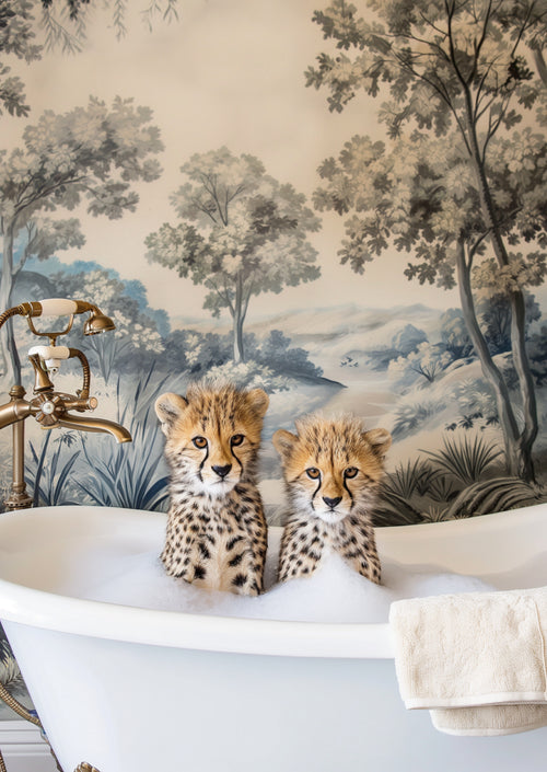 Cheetah Bath Time Duo