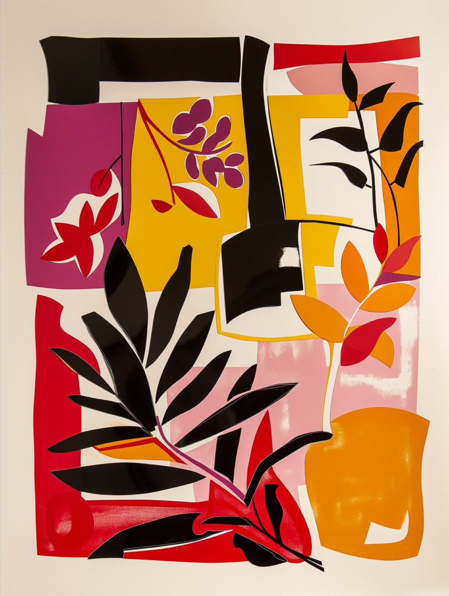 Floral Abstract Collage