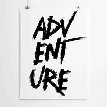 Artworld Wall Art Adventure Typography Art Print 4