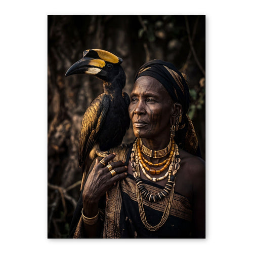 Crowned Keeper African Portrait