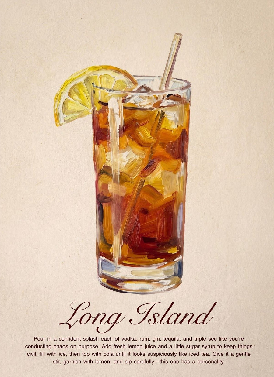 Long Island Iced Tea Cocktail Art
