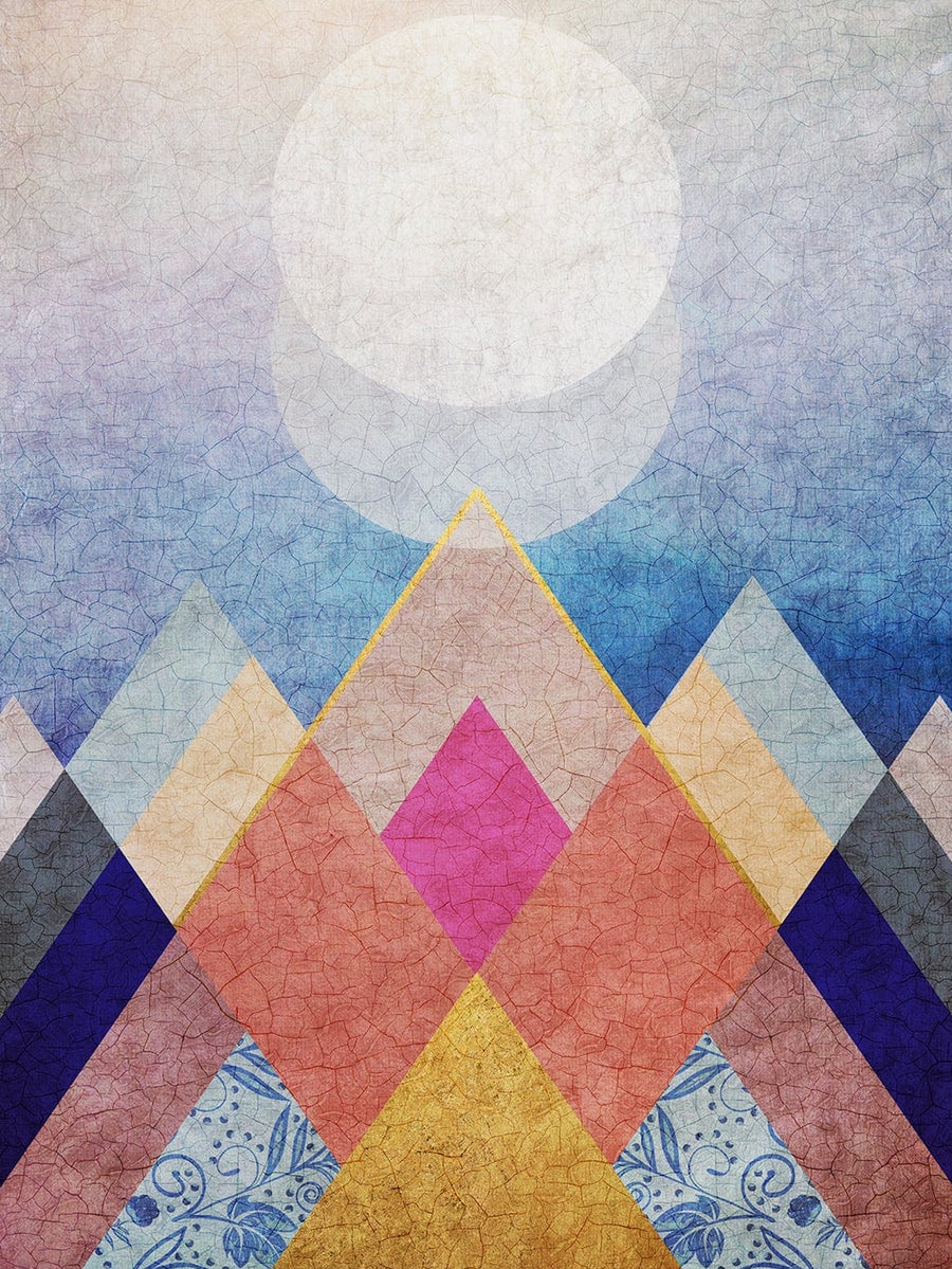 Mountain Geometric Canvas Wall Art
