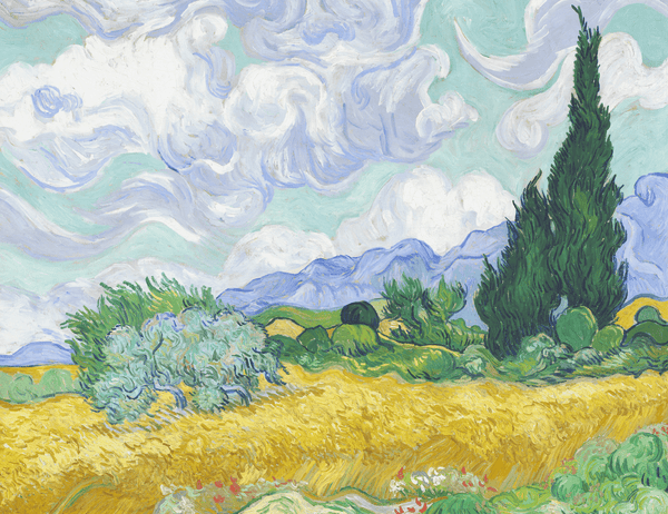 Van Gogh - Wheat Field With Cypresses