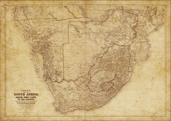 Vintage Map South Africa