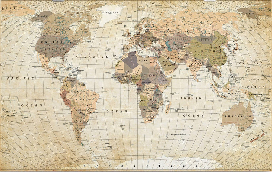 World Map Print