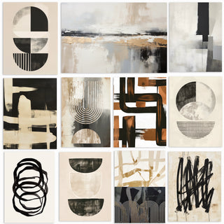 Neutral abstract wall art