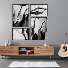 Monochrome Protea Abstraction — wall art South Africa