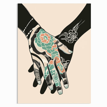 Holding Hands Poster