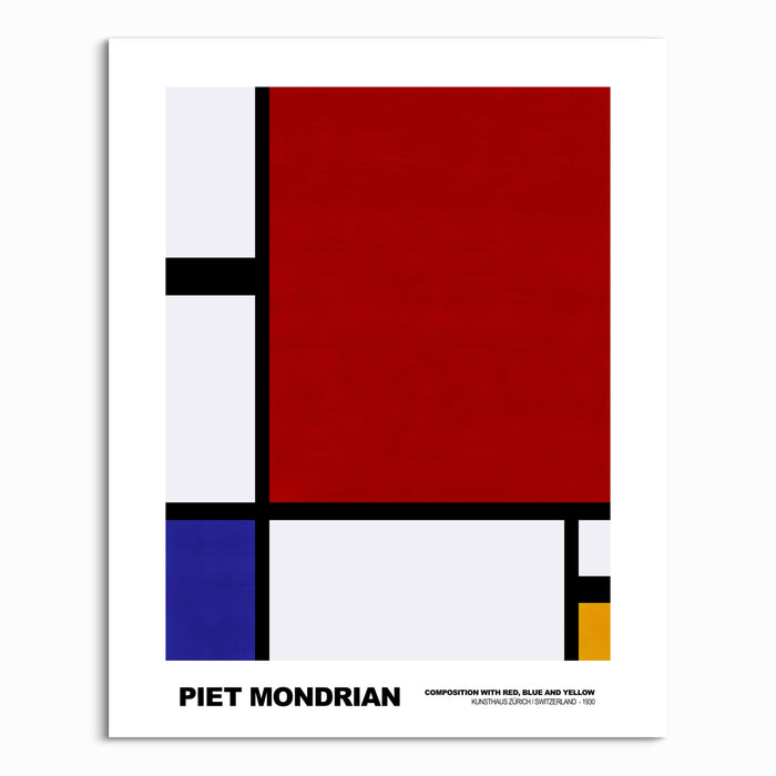 Composition with Yellow, Blue and Red