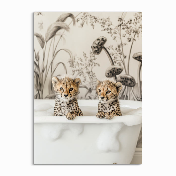 Cheetah Cub Bath