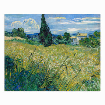 Green Wheat Fields with Cypresses - Vincent Van Gogh