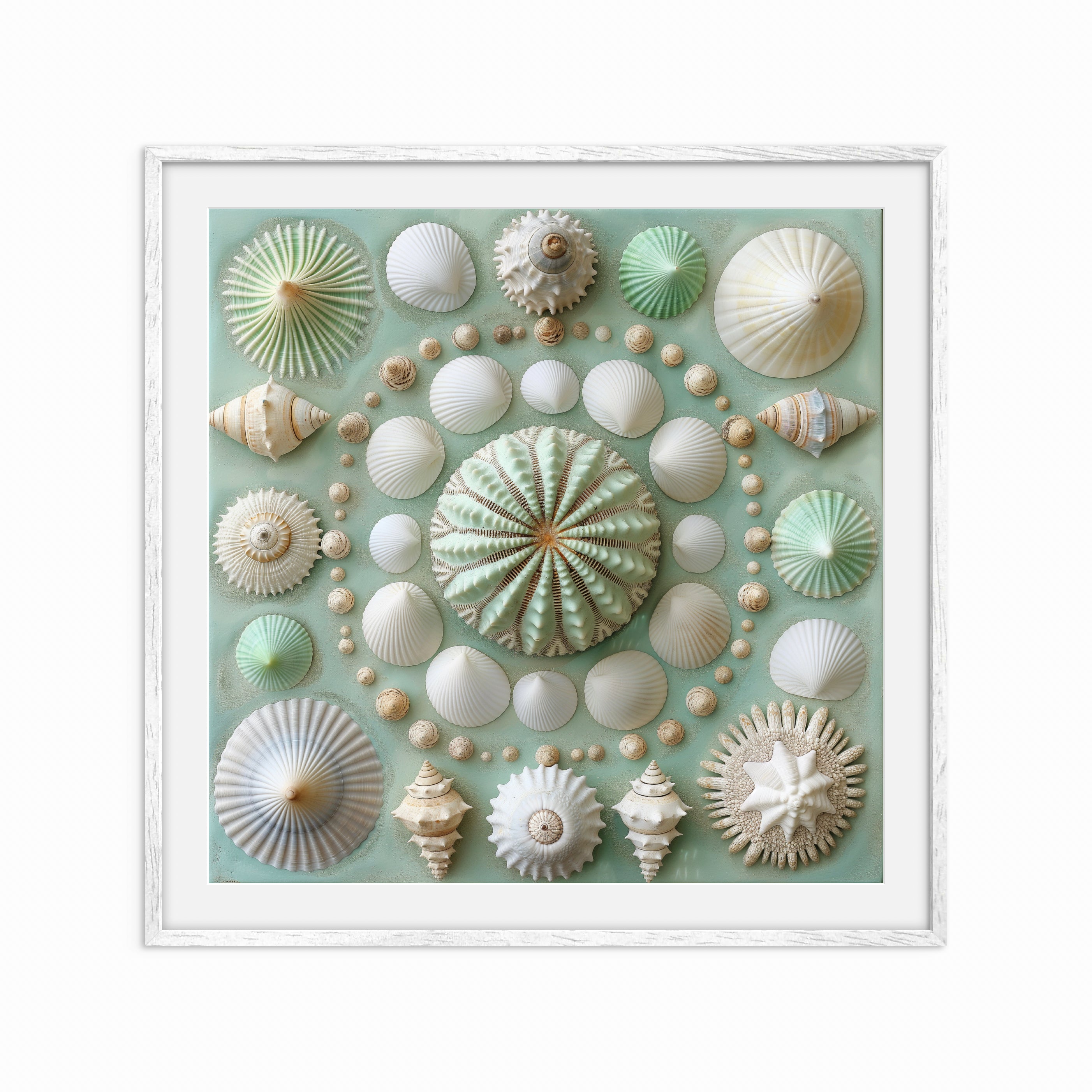 Body As A Shell Art Celestial Shell Mandala Shell Art | Ocean Inspired House Decor – Artworld