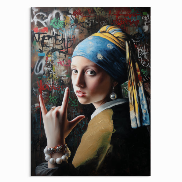“Girl with the Street Vibe” Canvas Art