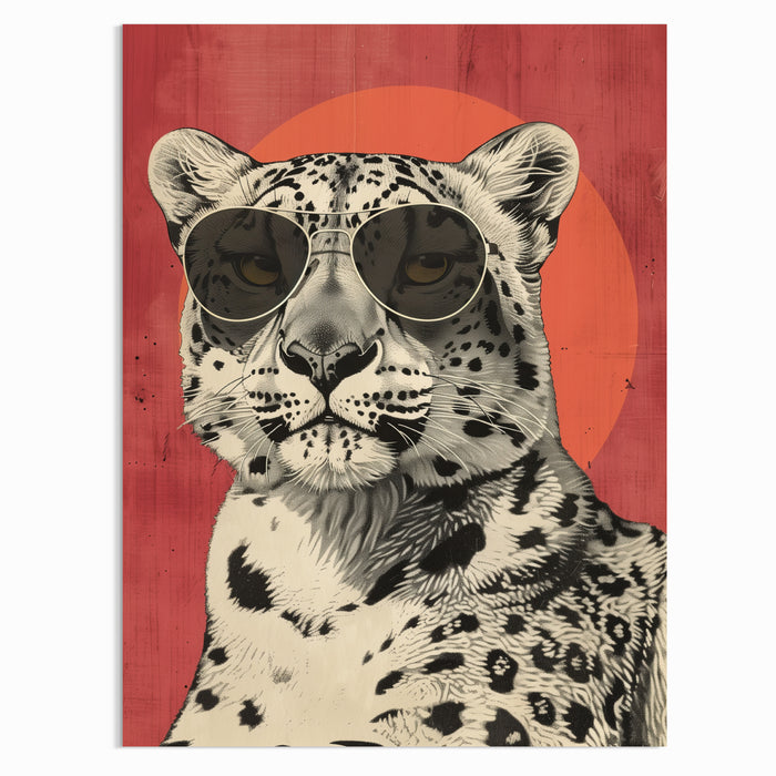 Leopard King Poster