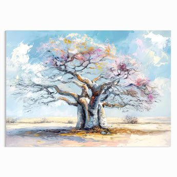 Pastel Baobab Art