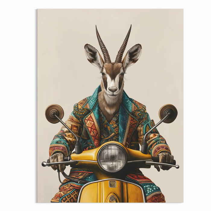 Springbok Biker Poster