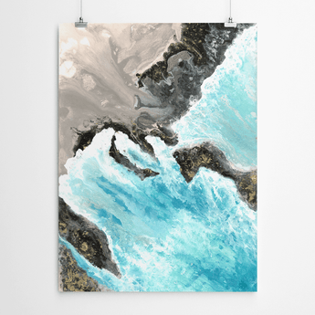 Artworld Wall Art Abstract Beach Art Print