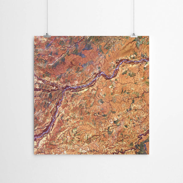 Artworld Wall Art Abstract Geological Wall Art Print