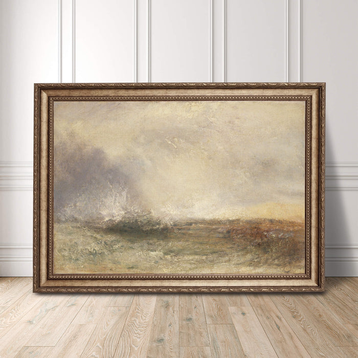 Abstract seascape painting print