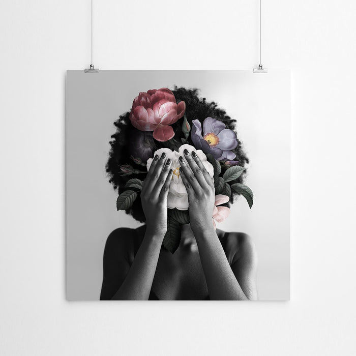 African Lady Collage Artwork
