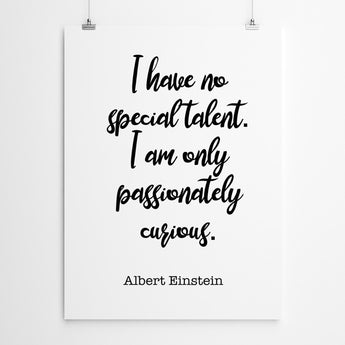 Artworld Wall Art Albert Einstein Quote Print 59