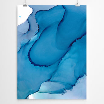 Artworld Wall Art Aqua Abstract Canvas Wall Art 75