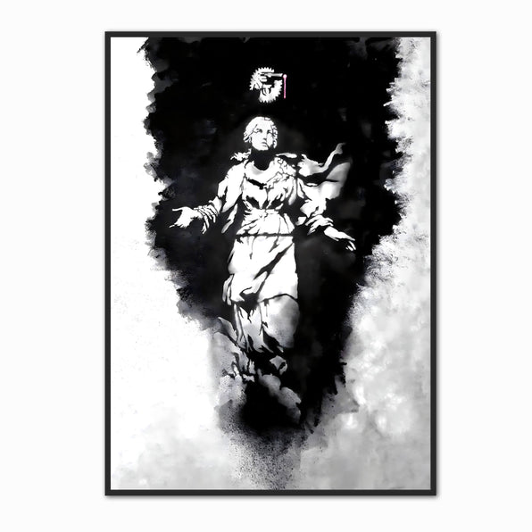 Artworld Wall Art Banksy Angel Art Poster