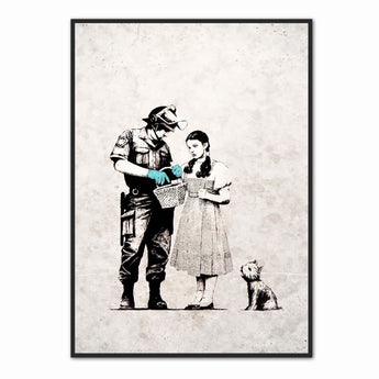 Artworld Wall Art Banksy Art Print - Stop And Search