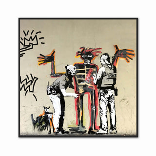 Artworld Wall Art Banksy & Basquiat Collaboration Prints