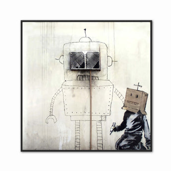 Artworld Wall Art Banksy Robot Canvas Prints