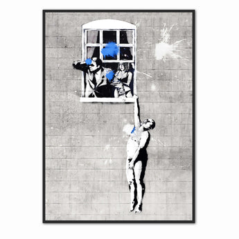 Artworld Wall Art Banksy Wall Art Print - Well Hung Lover