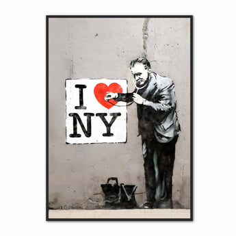 Artworld Wall Art Banksy Wall Art Prints - I Love New York