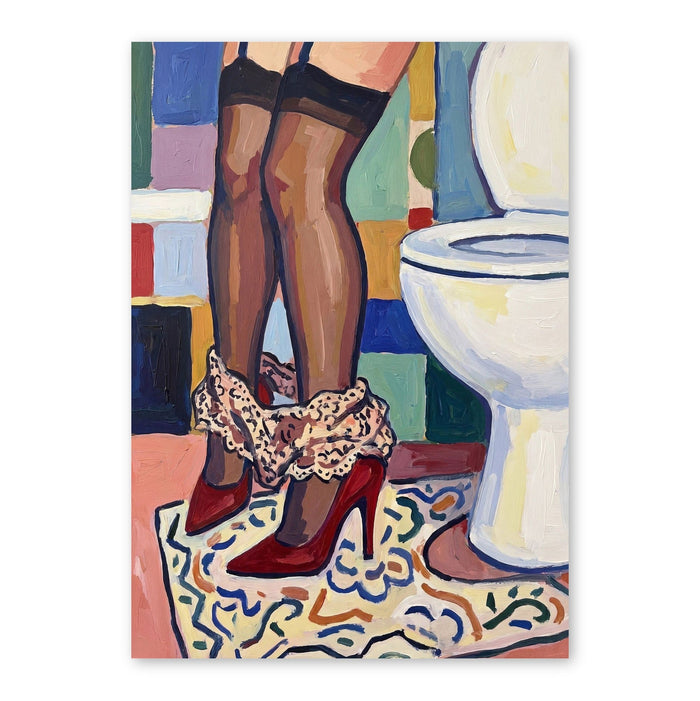 Bathroom Glamour In Bold Strokes