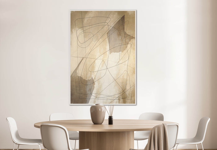 Beige Contemporary Wall Art