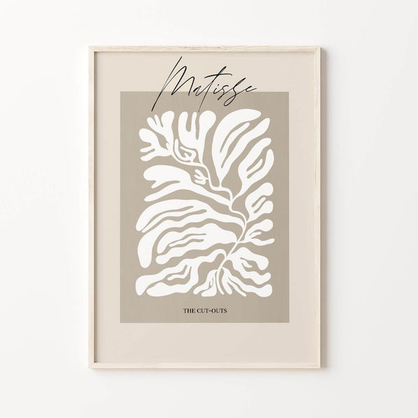 Artworld Wall Art Beige Matisse Minimalist Wall Decor 002