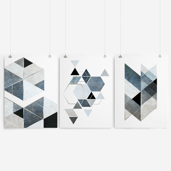 Black And White Geometric Wall Art