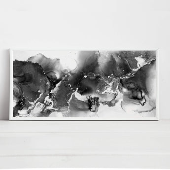 Artworld Wall Art Black & White Abstract Canvas Print 32