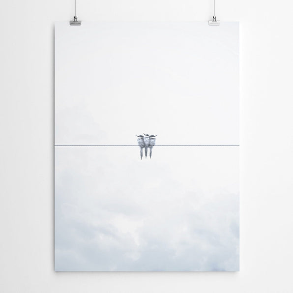 Artworld Wall Art Blue Bird Nursery Wall Art Print 73