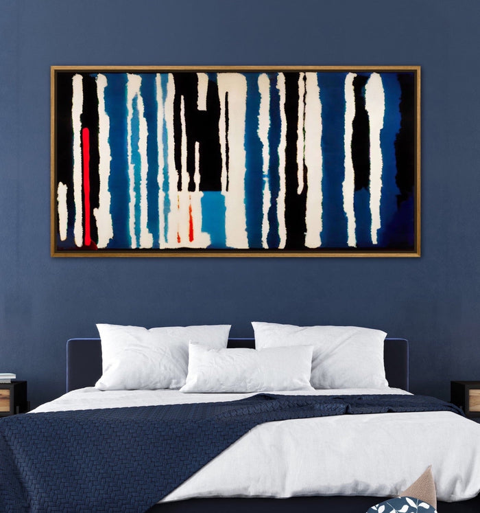 Blue Ethnic Abstract Wall Art