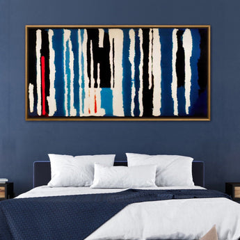 Artworld Wall Art Blue Ethnic Abstract Wall Art