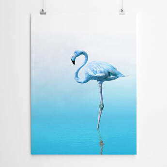 Artworld Wall Art Blue Flamingo Wall Art 74