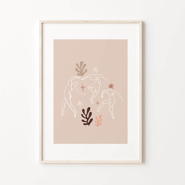 Artworld Wall Art Blush Pink Boho Matisse Print 00