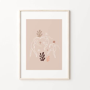 Artworld Wall Art Blush Pink Boho Matisse Print 00