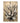 Black line drawing of botanical seed pods with dotwork texture and organic forms on beige background