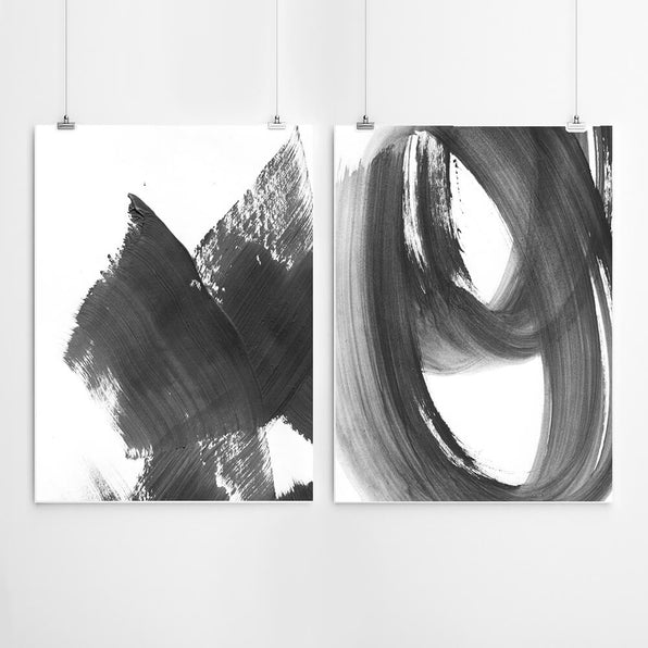 Artworld Wall Art Brush Abstract Wall Art Set 207