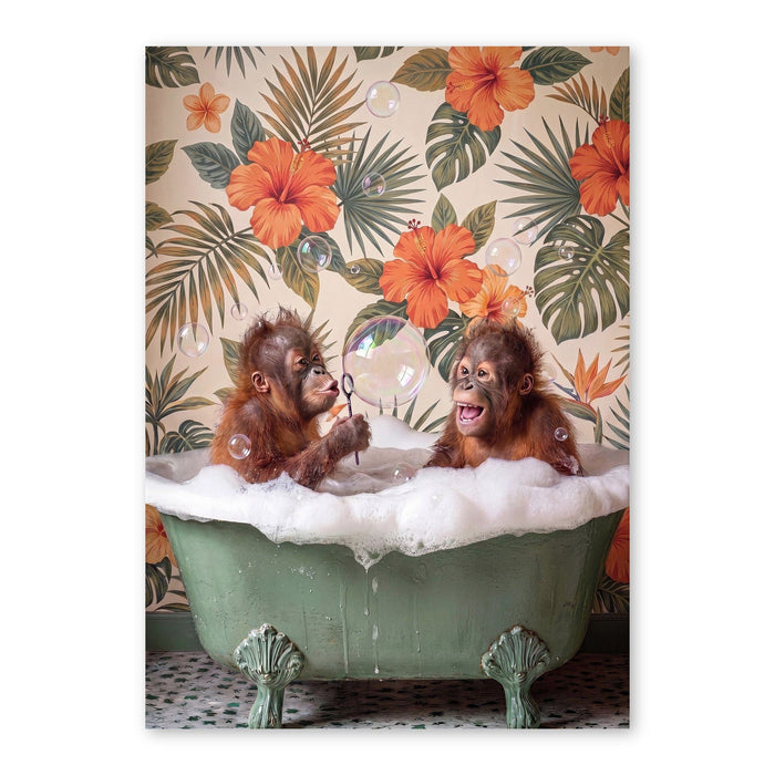 Bubble Bath Orangutan Pair