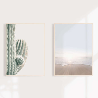 Artworld Wall Art Cactus And Beach Coastal Wall Decor 27