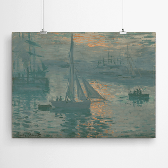Artworld Wall Art Claude Monet - Boats at Sunrise 255