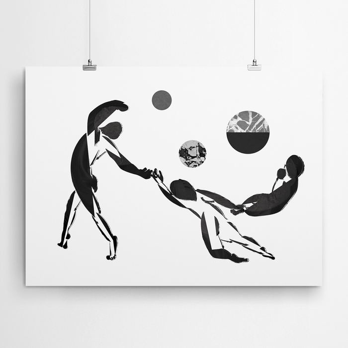 Contemporary Figurative Wall Art Canvas Print