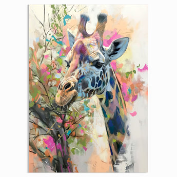 Contemporary Giraffe Painting